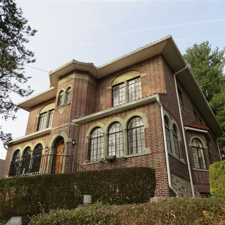 a front view of a house