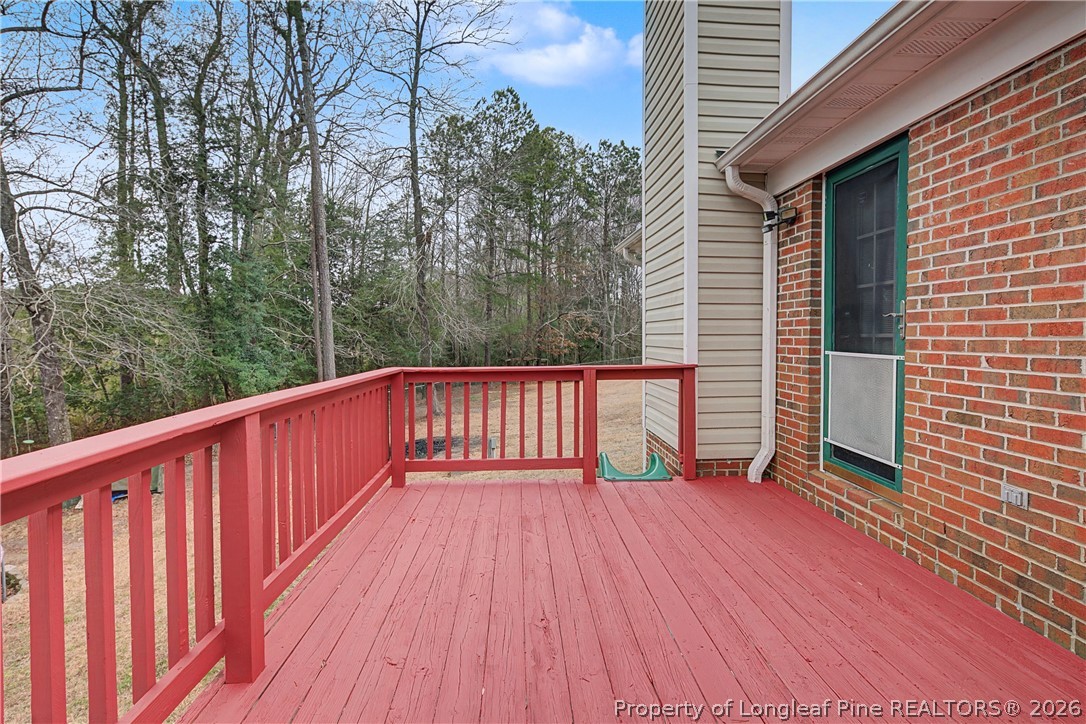 212 Finch Road Fayetteville, NC 28306 - Photo 43 of 50 Rear deck, freshly painted.