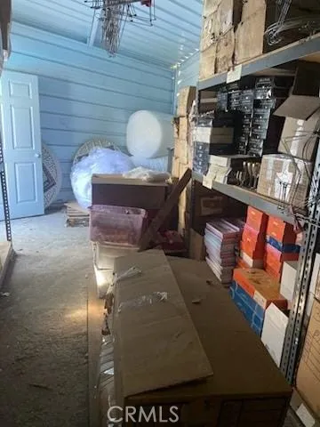 a view of storage and utility room