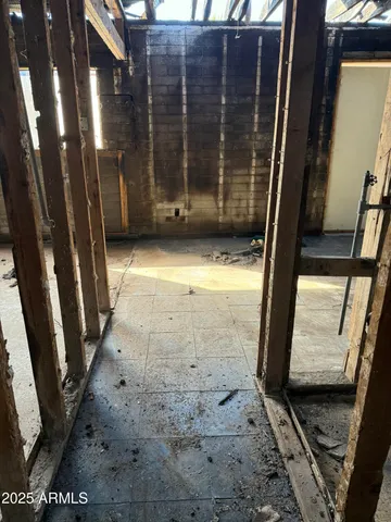 a view of an empty room