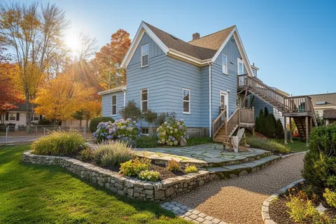 a view of a room with wooden floor and fence