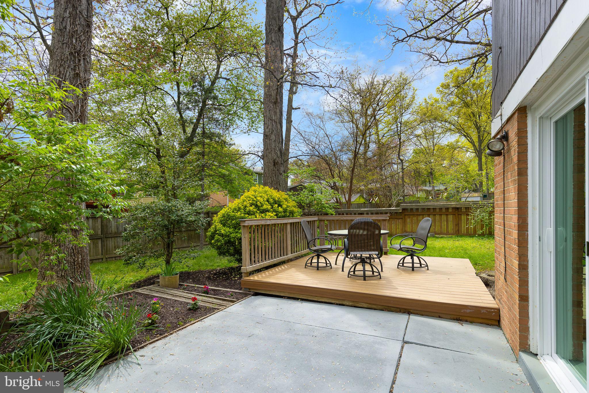 8361 Wagon Wheel Road Alexandria, VA 22309 - Photo 25 of 29 Deck and patio in backyard