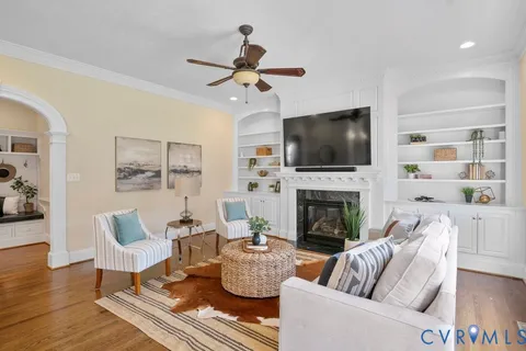 a living room with furniture or couch and a window