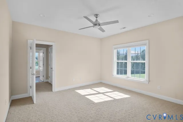 a view of an empty room