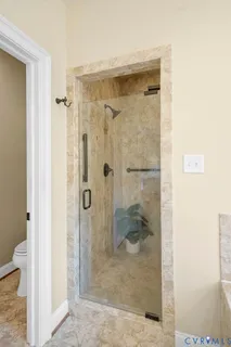 a room with toys and a large window