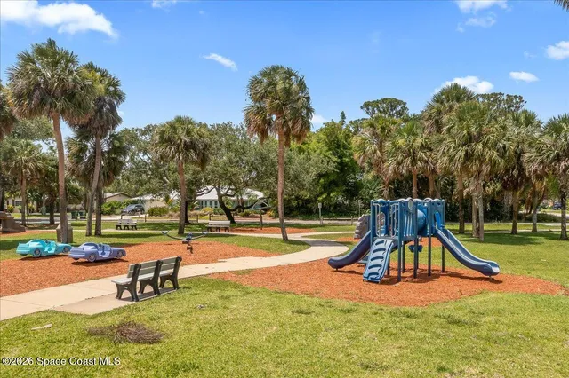 a park with kid zone