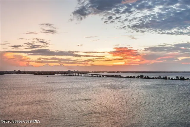 a view of an ocean and beach