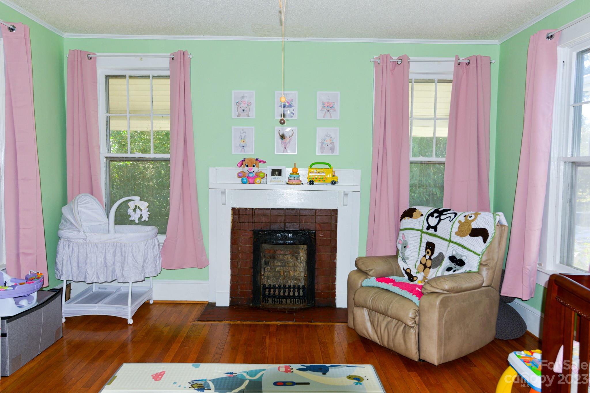 423 North Matson Street Kershaw, SC 29067 - Photo 20 of 33 a living room with furniture and a fireplace