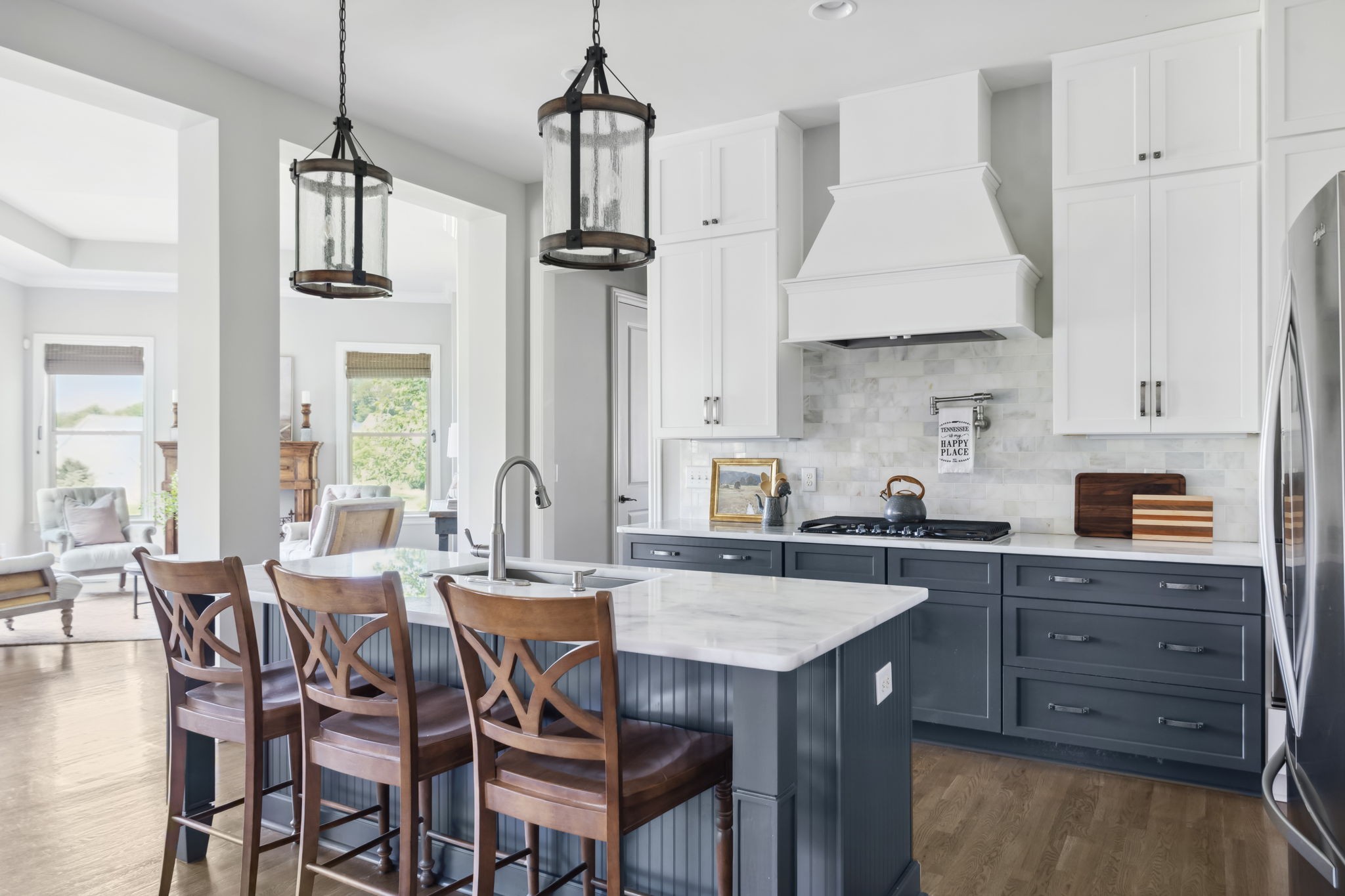 4136 Banner Square Lane Arrington, TN 37014 - Photo 25 of 71 a view of a dining room with furniture window and wooden floor