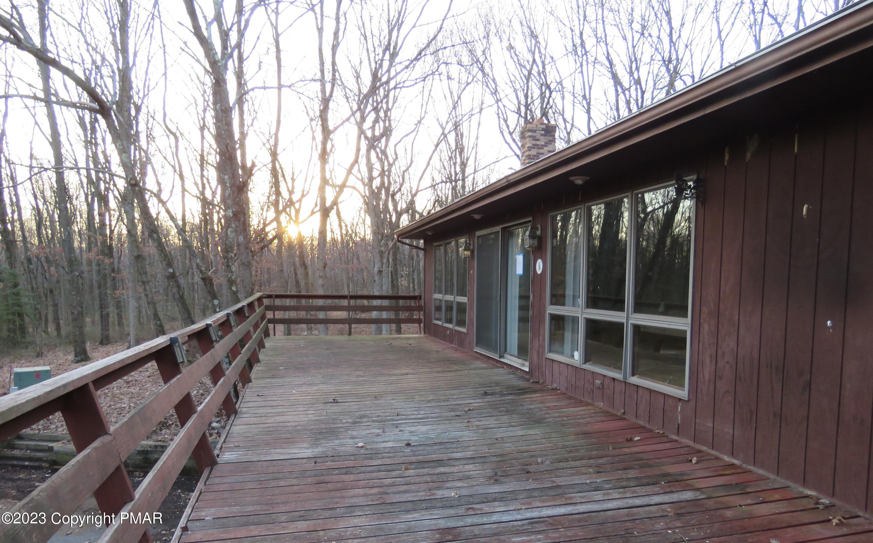 2653 Mountain Road Slatington, PA 18080 - Photo 2 of 19 a view of balcony with wooden floor and fence