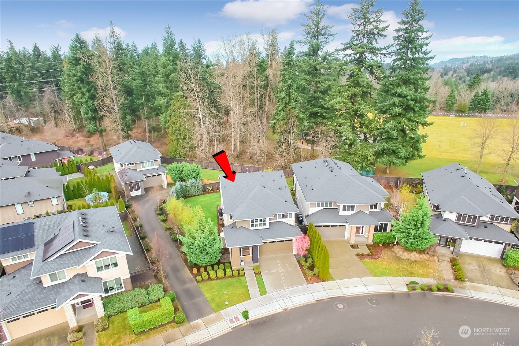 3822 Northeast 24th Court Renton, WA 98056 - Photo 35 of 37 an aerial view of multiple houses with yard