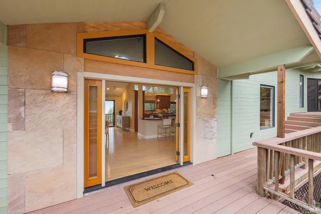 a view of a hardwood & door