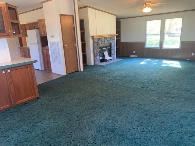 890 Bell Road Watertown, TN 37184 - Photo 20 of 62 an empty room with fireplace and windows