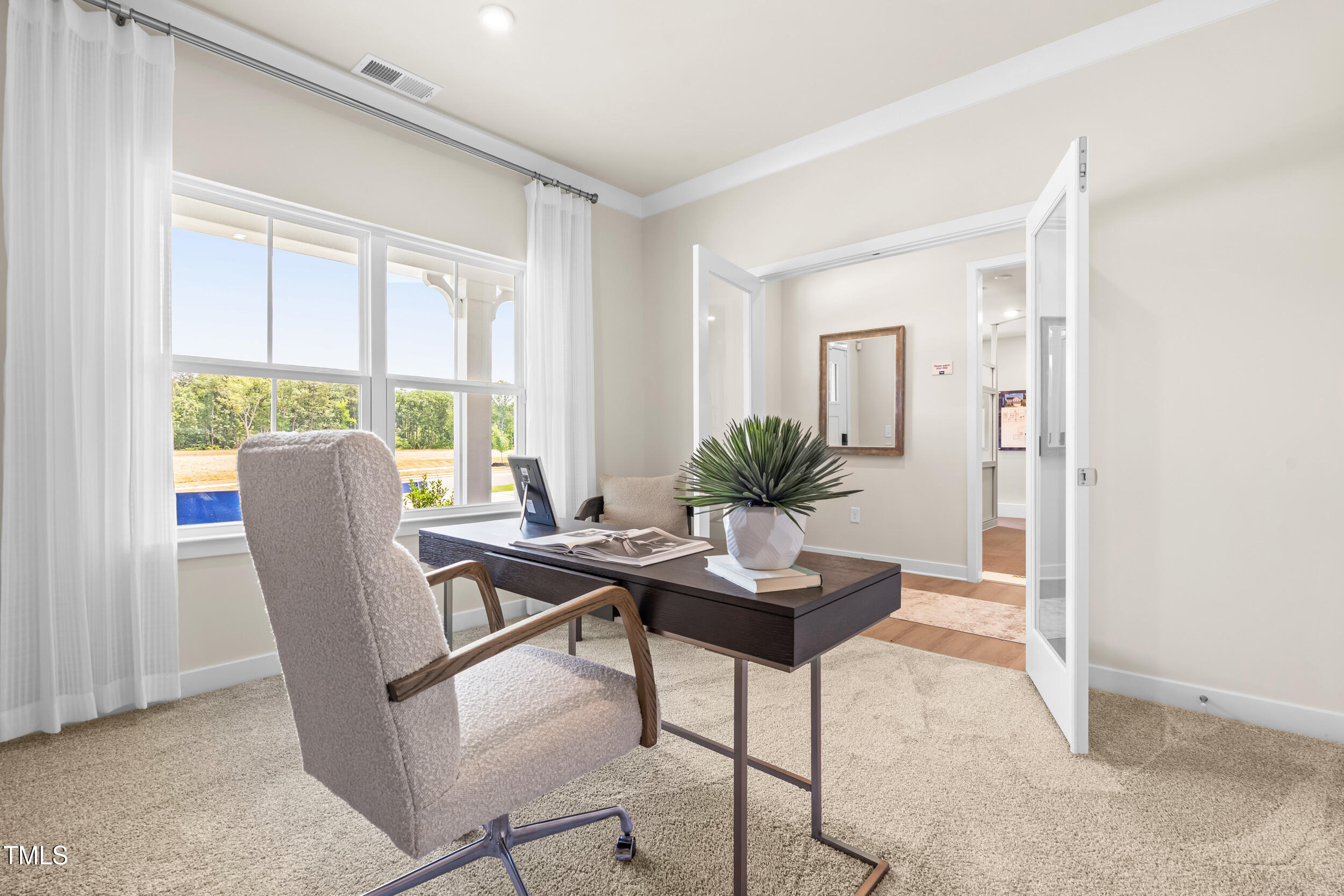 809 Walker Rdg Way Willow Spring, NC 27592 - Photo 11 of 33 a view of a dining room with furniture window and outside view