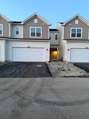a living room with a fireplace