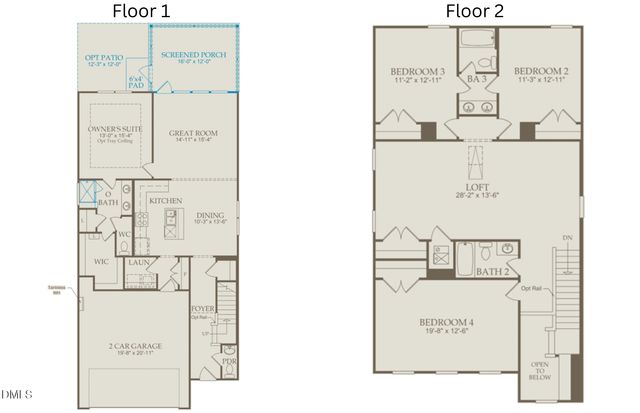 a view of an empty room with sliding glass door and mountain view from a ceiling window