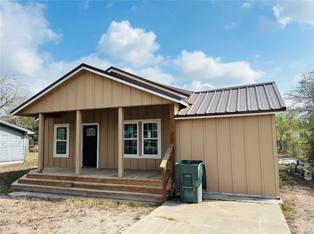 a front view of a house