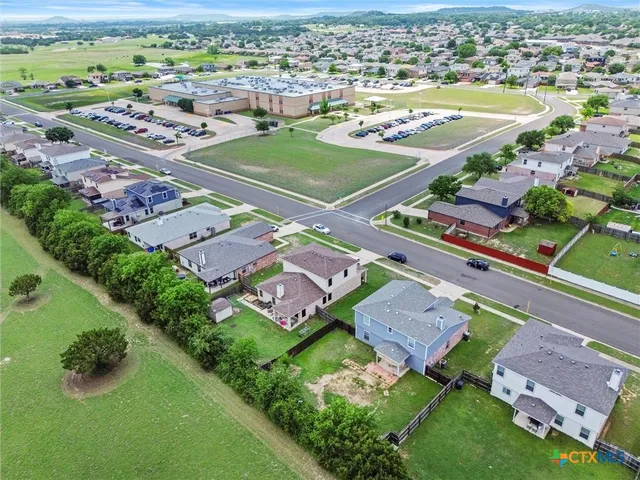 an aerial view of a city