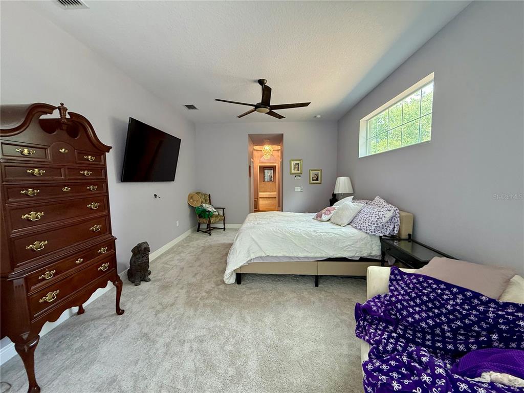 13110 Bamboo Street Spring Hill, FL 34609 - Photo 30 of 56 a bedroom with a bed and a flat screen tv
