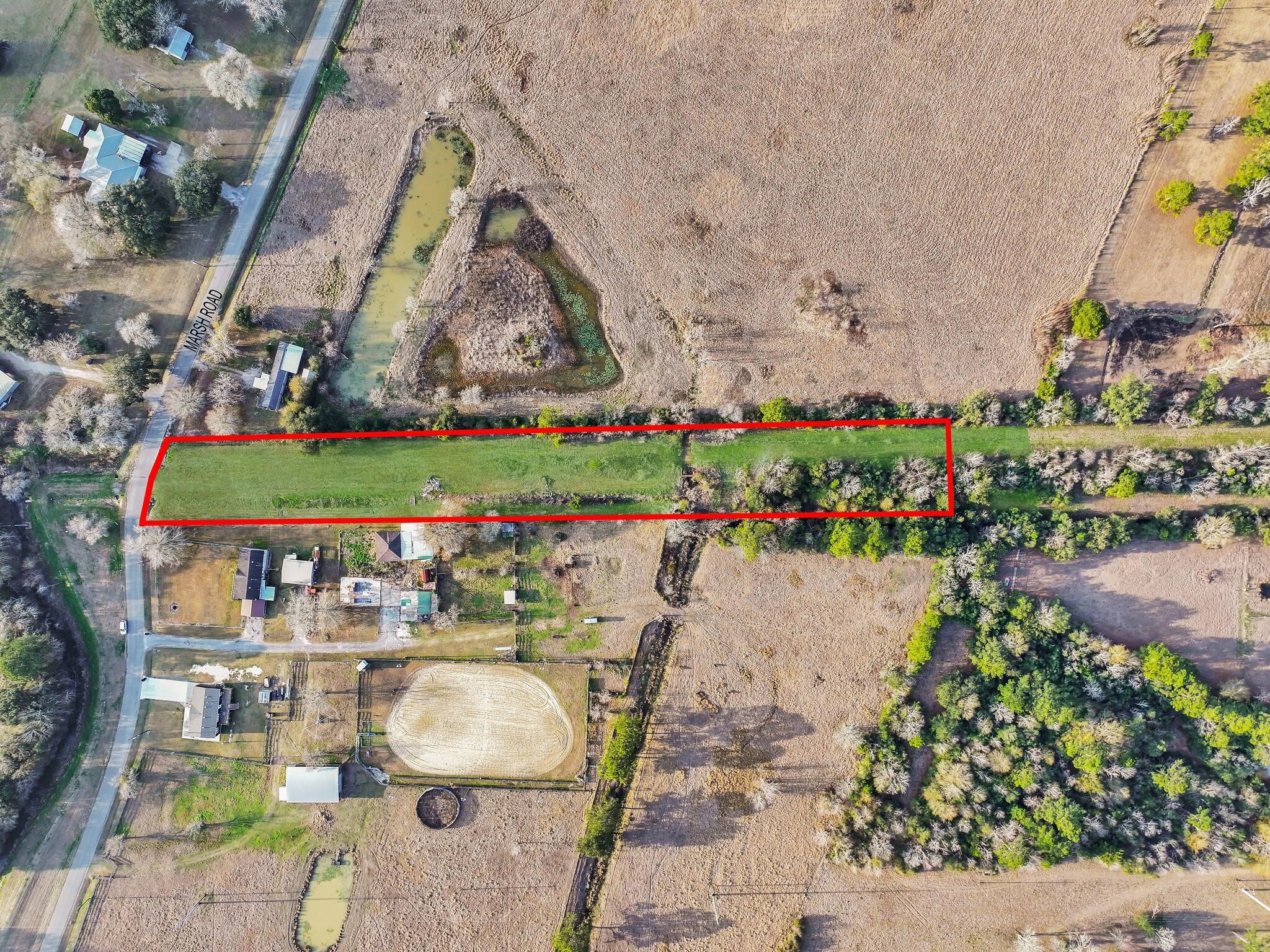 16195 Marsh Road Hamshire, TX 77622 - Photo 9 of 15 *Lines are ILLUSTRATIVE only* (See Survey for accuracy)
