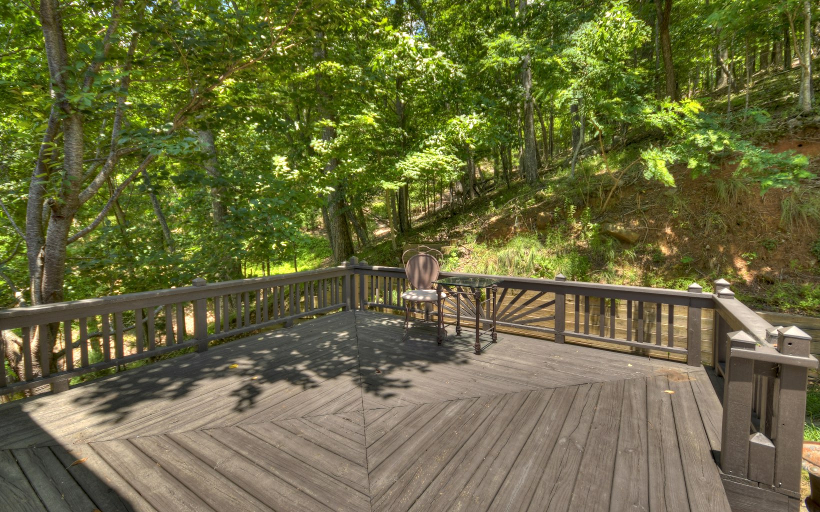 773 Heards Ridge Morganton, GA 30560 - Photo 30 of 54 a view of balcony with wooden floor and fence