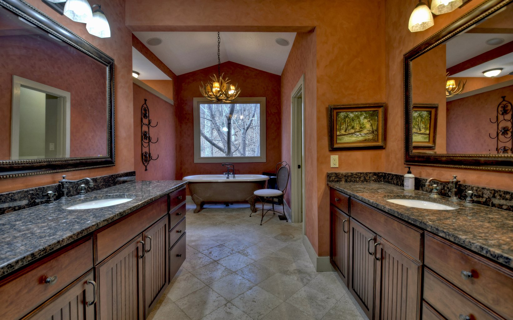 773 Heards Ridge Morganton, GA 30560 - Photo 32 of 54 a bathroom with double vanity and a mirror