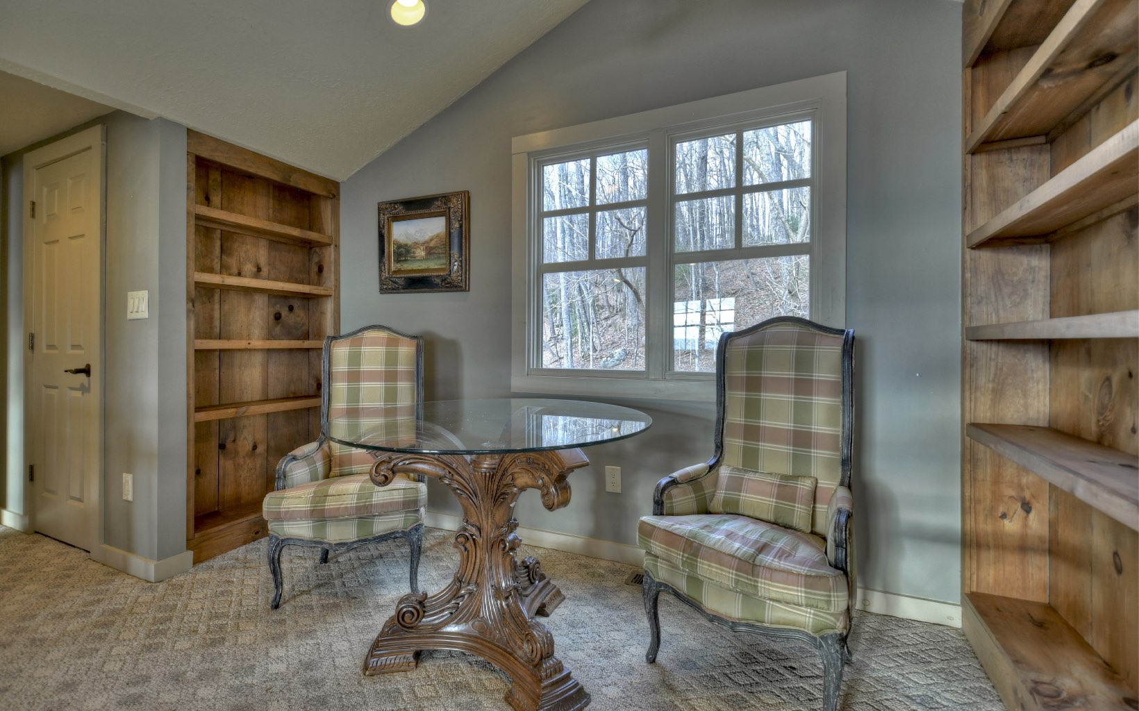 773 Heards Ridge Morganton, GA 30560 - Photo 39 of 54 a dining room with furniture and a floor to ceiling window
