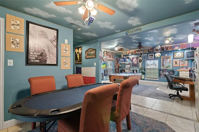 a outdoor living space with furniture