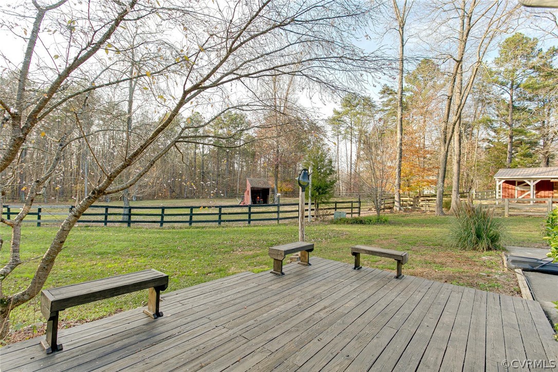 1811 Capeway Road Powhatan, VA 23139 - Photo 41 of 48 View Toward Barn and Run-in Shed.