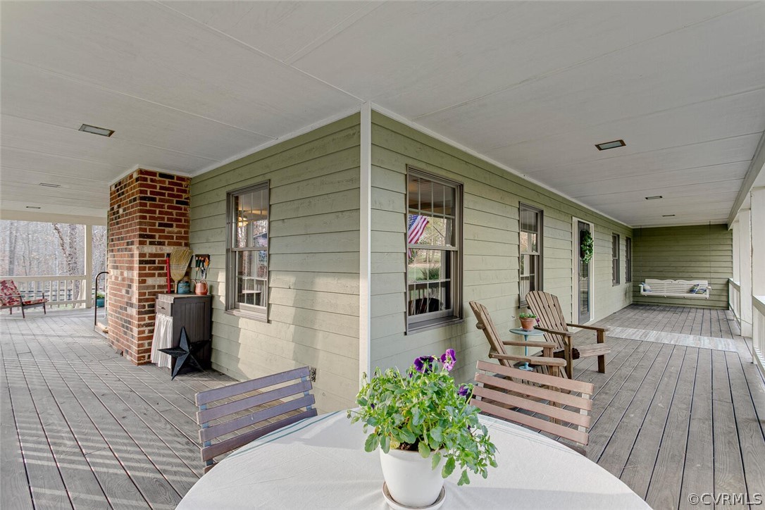 1811 Capeway Road Powhatan, VA 23139 - Photo 8 of 48 This Porch just Keeps Going and Provides Plenty of