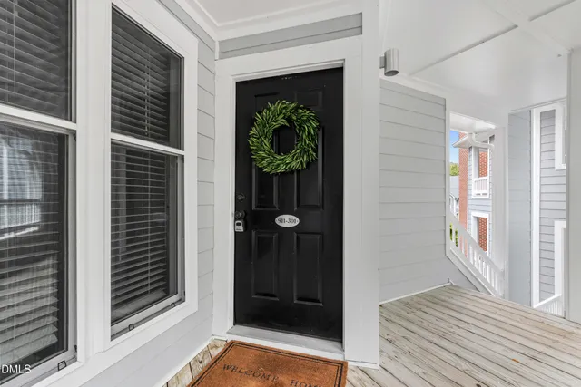 a view of a entryway door of the house