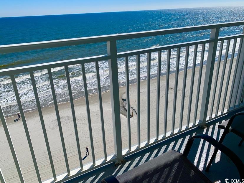 1207 South Ocean Boulevard, Unit 21001 Myrtle Beach, SC 29577 - Photo 15 of 23 Balcony featuring view of water and beach
