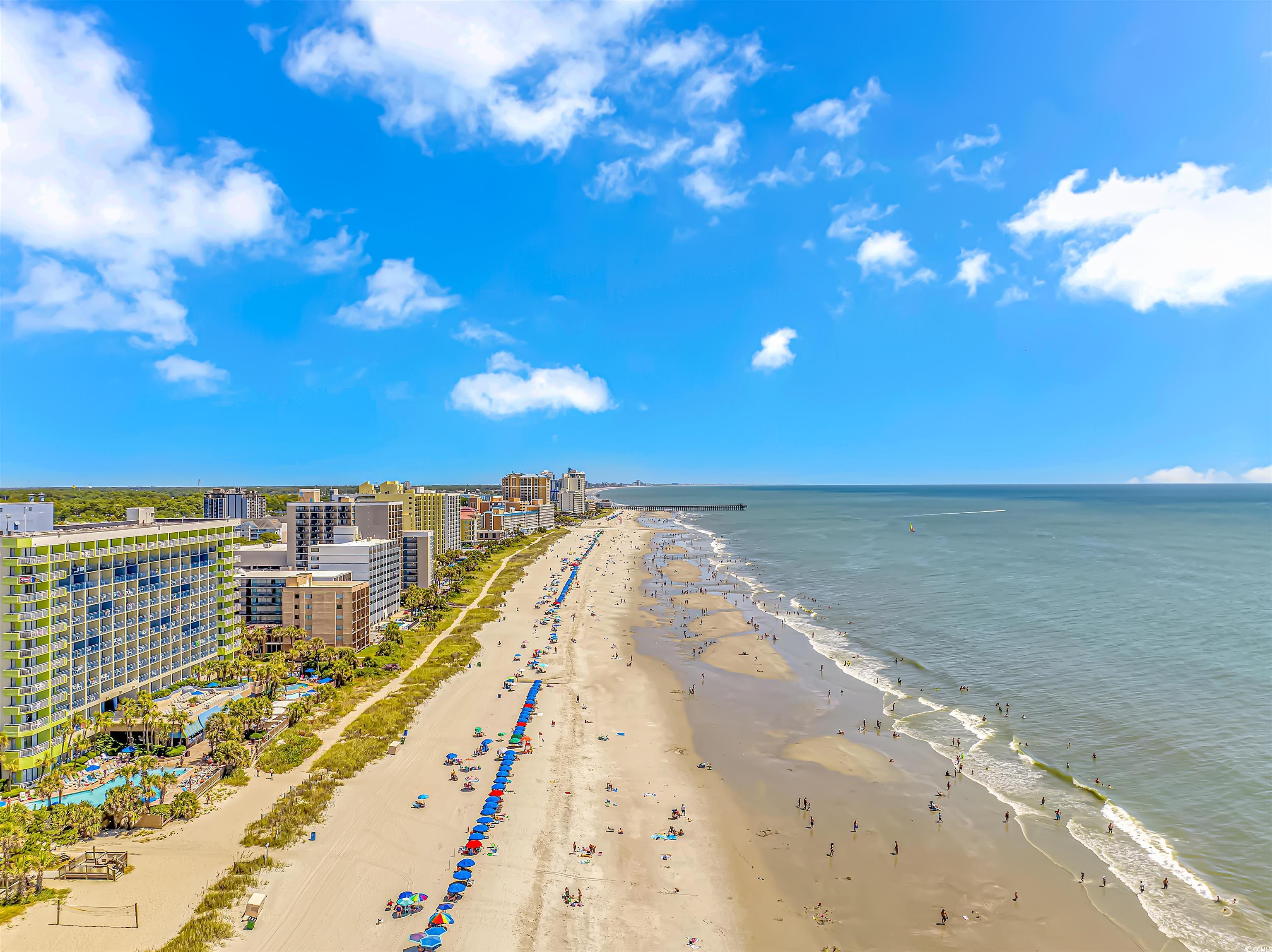 1207 South Ocean Boulevard, Unit 21001 Myrtle Beach, SC 29577 - Photo 18 of 23 Balcony with view of water and beach