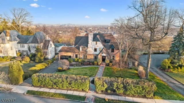 a brick building with a window and a door