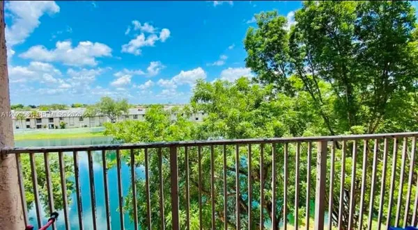 a view of a balcony
