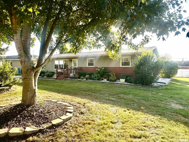 a view of house with a garden