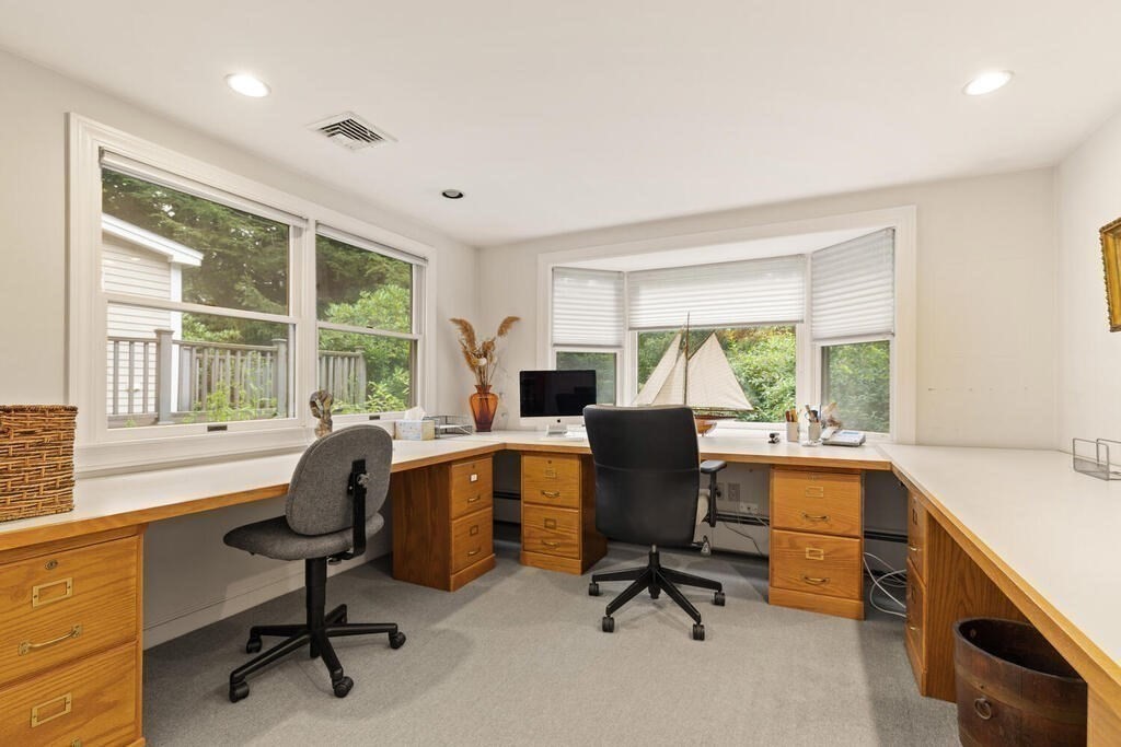 82 Cary Avenue Lexington, MA 02421 - Photo 15 of 29 a view of a workspace with furniture and a window