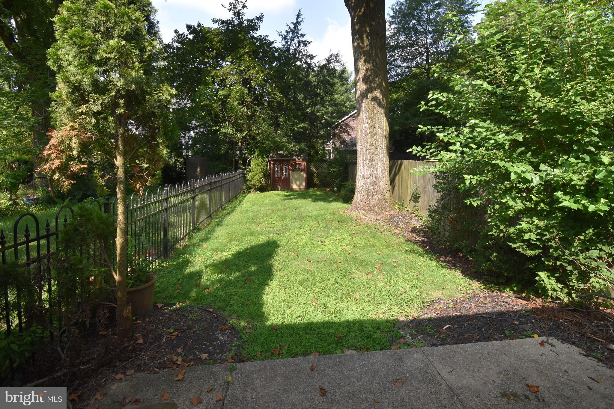 70 Centre Street Haddonfield, NJ 08033 - Photo 12 of 17 Fenced back yard with shed