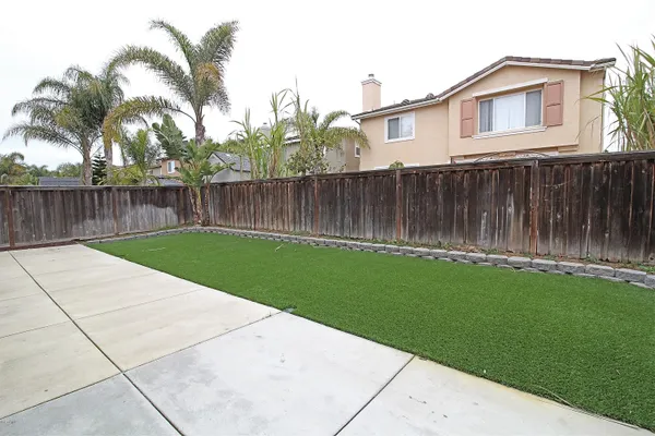 a backyard of a house