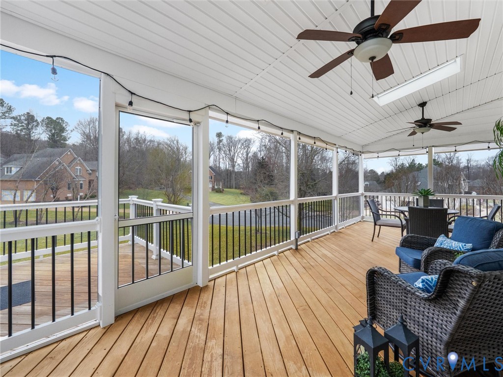 14335 Lander Road Midlothian, VA 23113 - Photo 34 of 70 Screen porch and stairs to rear yard
