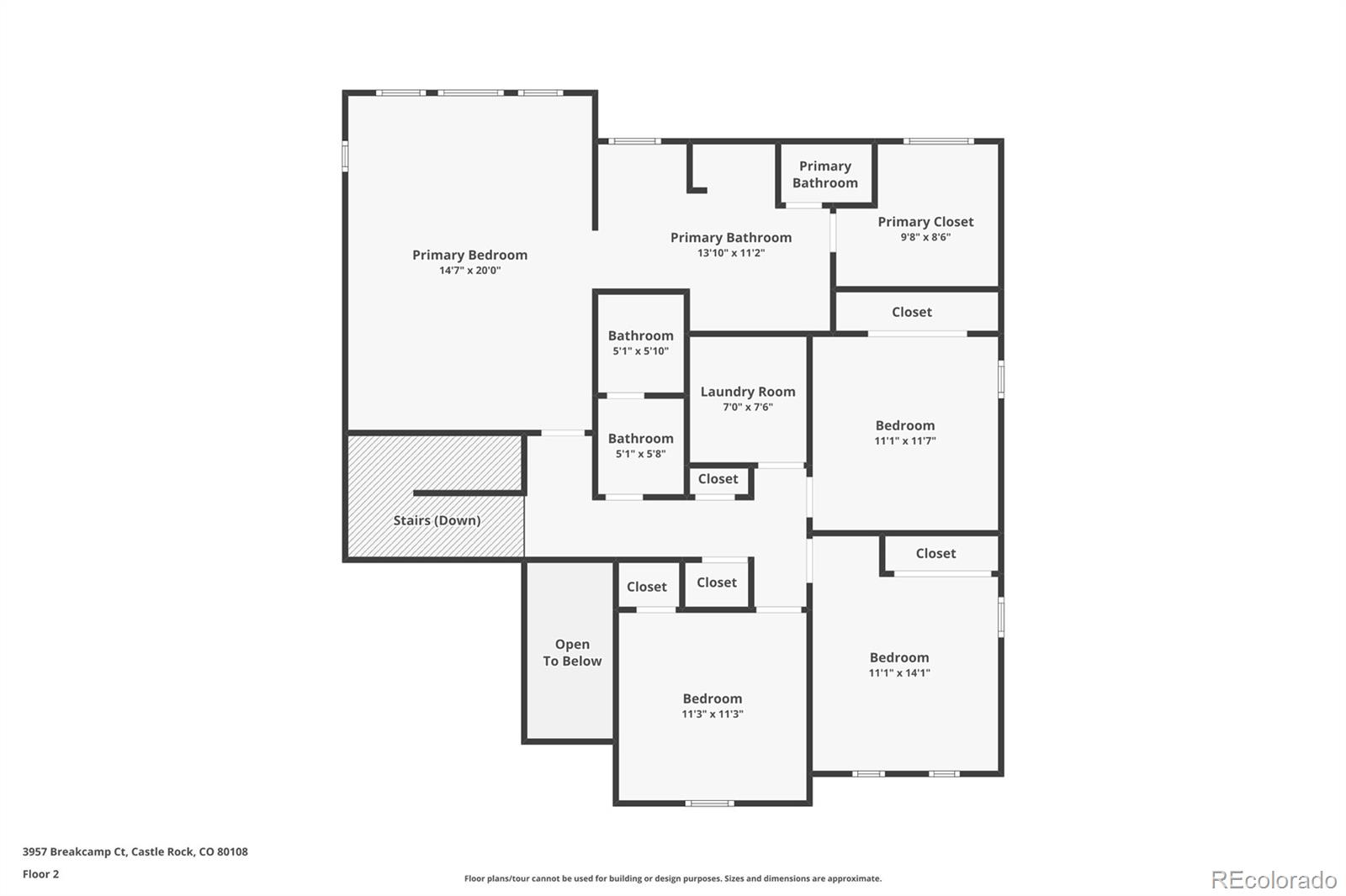 3957 Breakcamp Court Castle Rock, CO 80108 - Photo 48 of 50 a picture of a floor plan