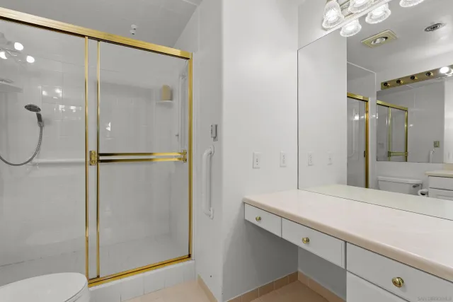 a picture of a bench in a white building