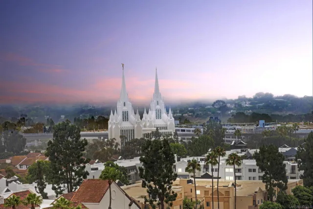 a view of a lake with a house in background