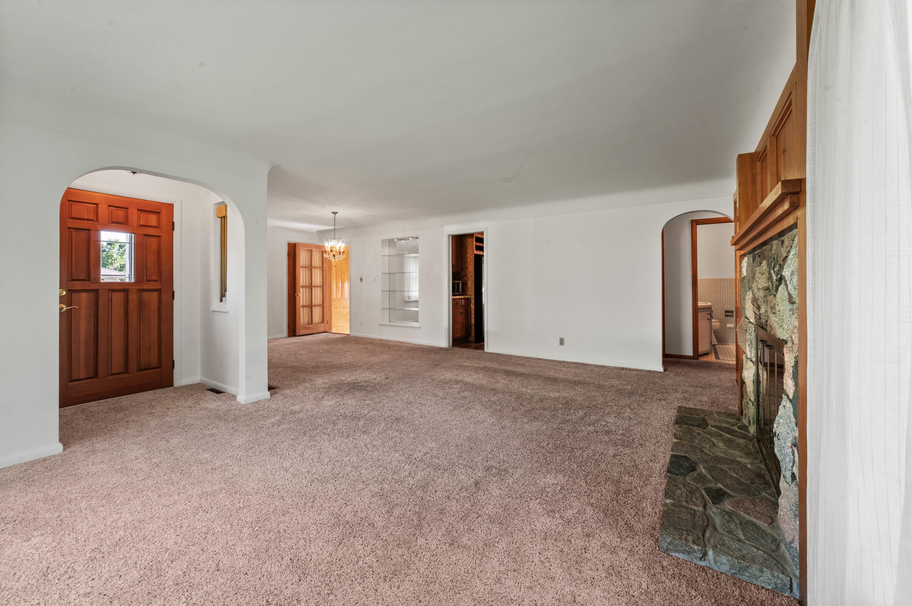 206 Hayes Road Gaylord, MI 49735 - Photo 16 of 51 Living Room with Front Entryway