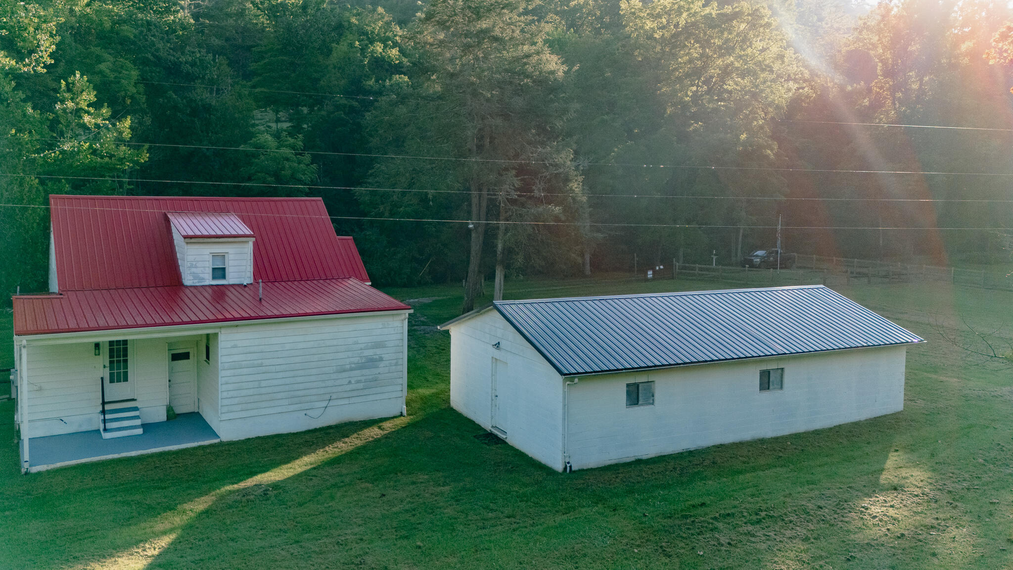 2827 Max Creek Road Hiwassee, VA 24347 - Photo 3 of 35 a view of a backyard with a garden