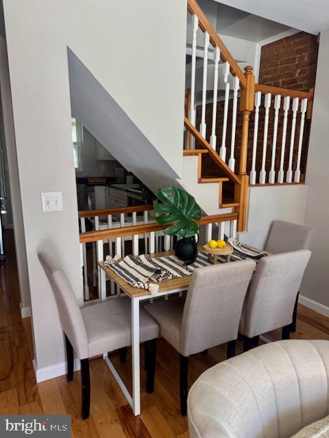 1432 Haubert Street Baltimore, MD 21230 - Photo 12 of 41 Charming dining nook with staircase view.