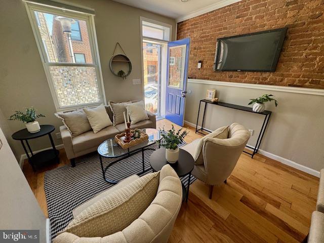 1432 Haubert Street Baltimore, MD 21230 - Photo 3 of 41 Charming living space with rustic flair.