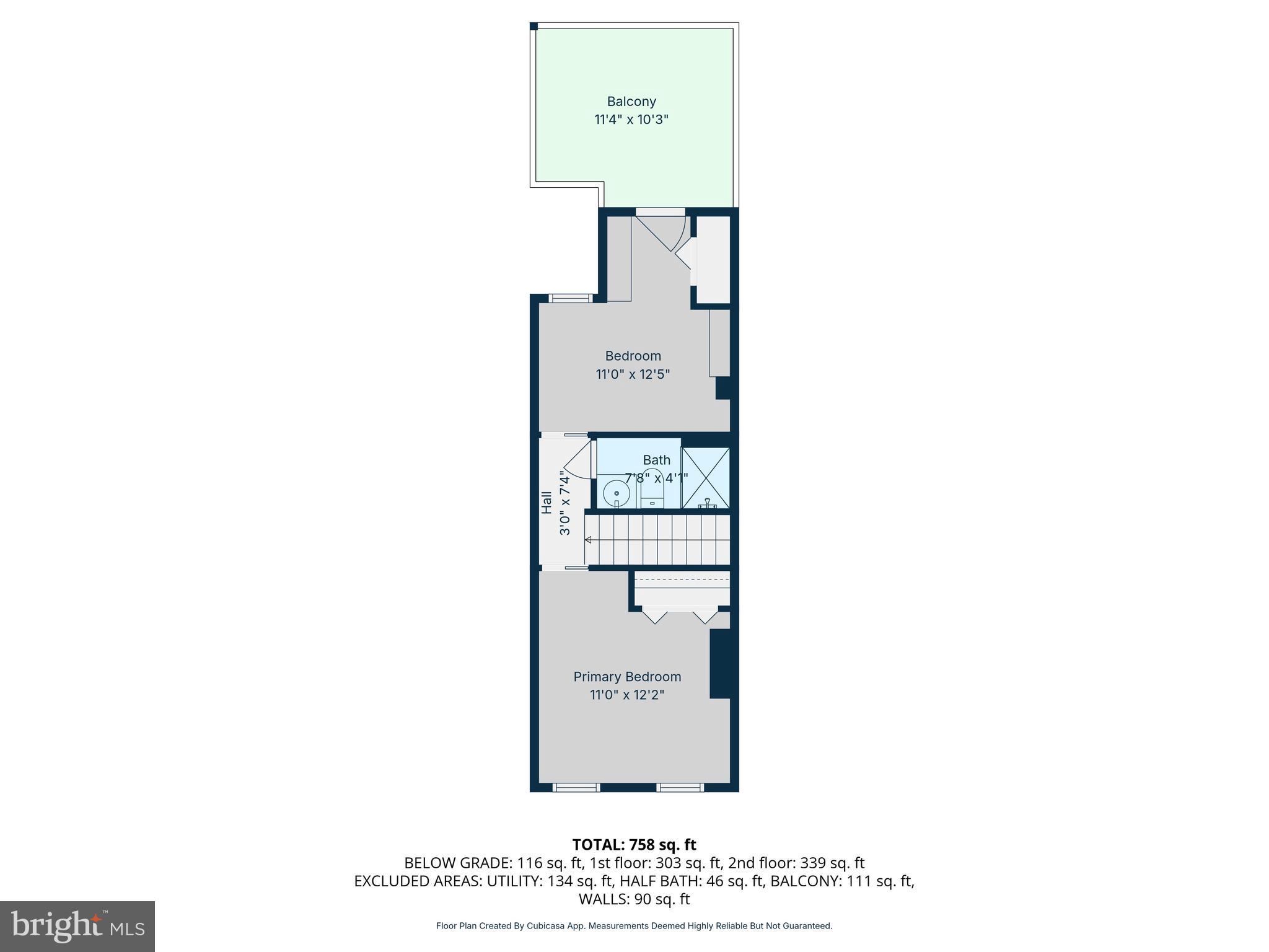 1432 Haubert Street Baltimore, MD 21230 - Photo 40 of 41 Upper Level Floor Plan