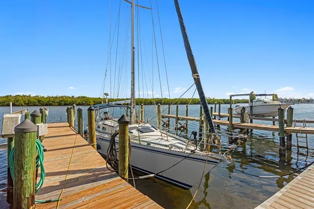 a view of a lake with a ocean view