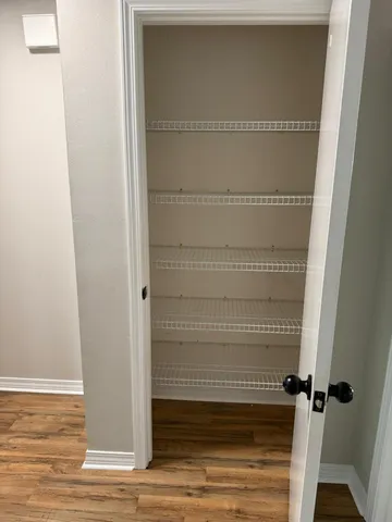 a view of closet area